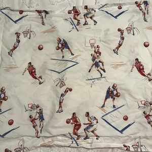 Pottery Barn Kids basketball players, standard size sham